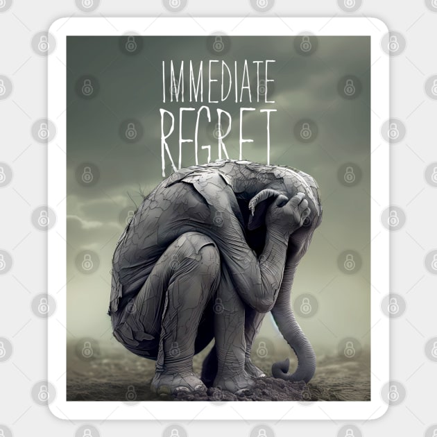 The Republican Party: Immediate Regret Sticker by Puff Sumo